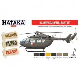 US Army Helicopters Paint Set (6x17ml) - Hataka Hobby AS19