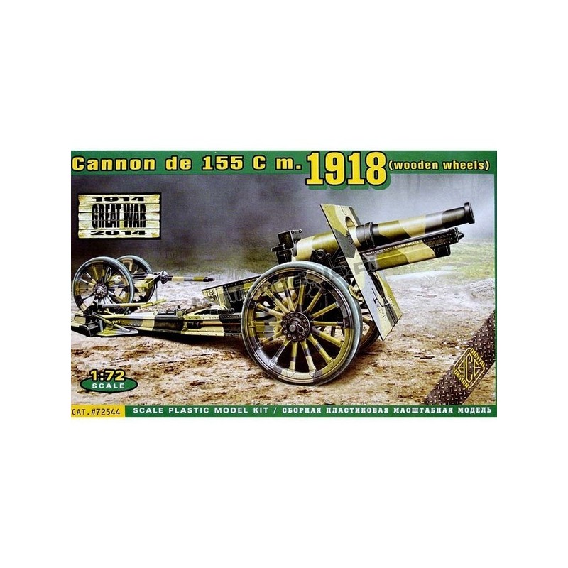 Cannon de 155 cm1918 (drewniane koła) - ACE 72544