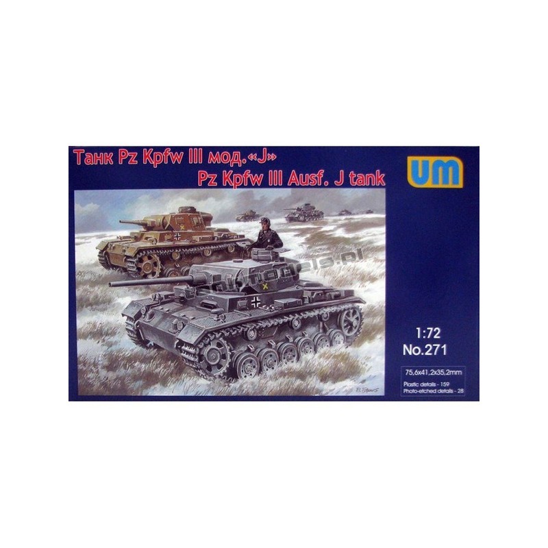 Pz.Kpfw. III Ausf. J - Unimodels 271