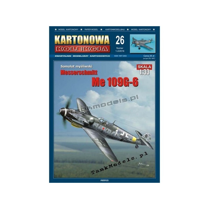 Messerschmitt Me 109G-6 - Kartonowa Kolekcja 26