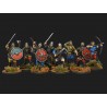 Vikings warriors with swords / axe / arc - V&V Miniatures R28.1