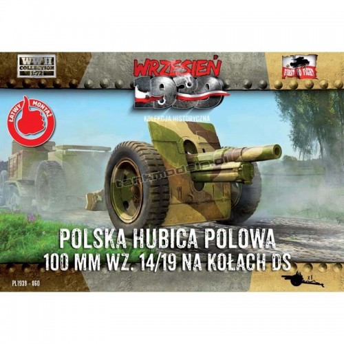 Polska Haubica Polowa Skoda 100mm 14/19 na kołach DS - First To Fight PL1939-60