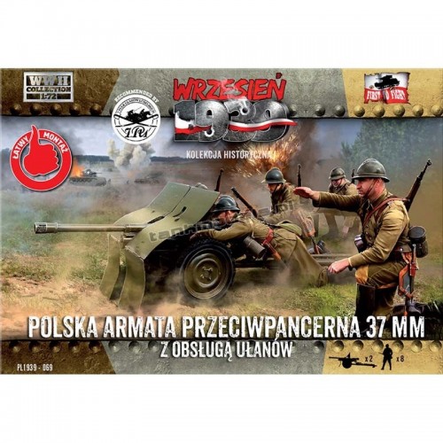 Polish AT gun 37mm Bofors w/crew Polish uhlans - First To Fight PL1939-69