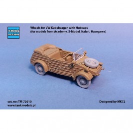 Wheels for VW Kübelwagen with Hubcabs - Tank Models TM 72010