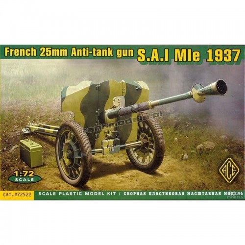 French 25mm AT gun S.A.L. MlE 1937 - ACE 72522