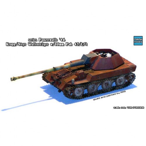 Krupp Steyr Waffentrager mit 88mm Pak 43 + metal barrel (Limited Edition) - Tank Models 72029