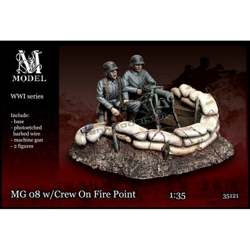 MG 08 with Crew  on Fire Point 