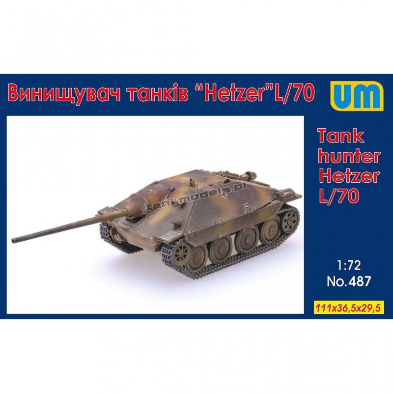 Hetzer L/70 Tank Hunter (late) - Unimodels 487