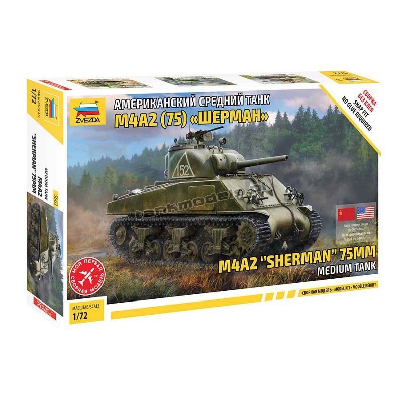 M4A2 (75MM) Sherman - Zvezda 5063