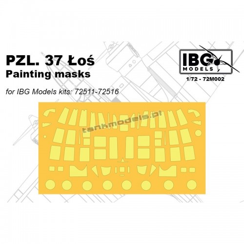 IBG 72M001 - Masks for PZL. 37 Łoś (for all IBG)