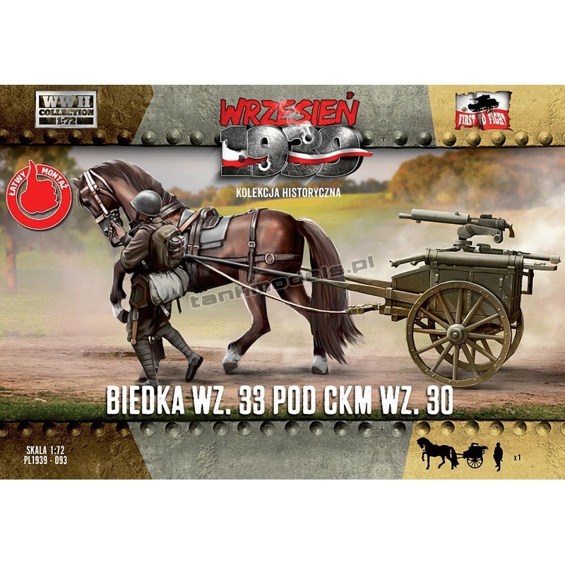 First To Fight PL1939-93 - Biedka wz. 33 under the CKM wz. 30 - hobby store Tank Models
