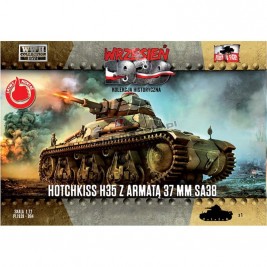 First To Fight PL1939-94 - Hotchkiss H35 with 37mm SA38 gun - hobby store Tank Models