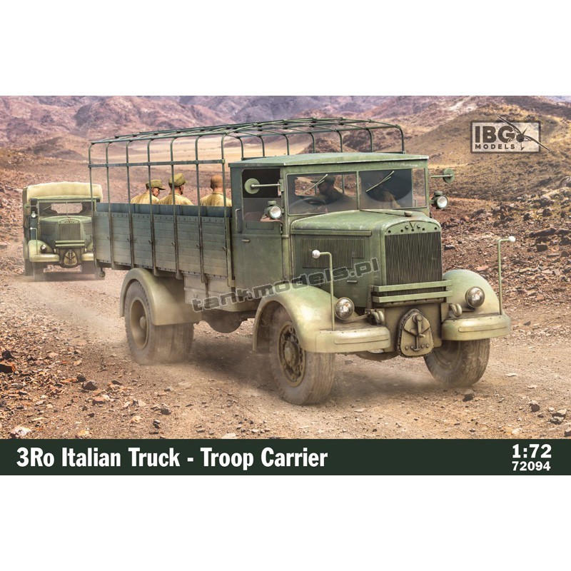 IBG 72094 - Lancia 3Ro Italian Truck - Troop Carrier - ehobby store Tank Models