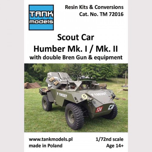 Humber Mk. I Scout Car with double Bren gun - Tank Models 72016