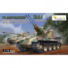Vespid Models 720013 - Flakpanzer 341 3.7 cm Flakvierling auf Panther G- ehobby store Tank Models