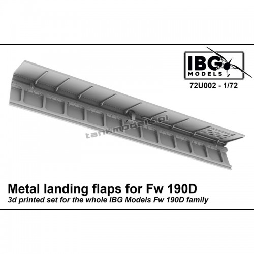 Metal landing flaps 3D for Fw 190D family (IBG) - IBG 72U002