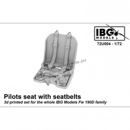 IBG 72U004 - Pilots Seat with Seatbelts for FW-190D (IBG) - wydruk 3d
