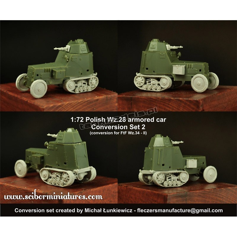 Scibor Miniatures 72HM0028 - Polish Wz.28 Conversion set. 2 (for FTF)