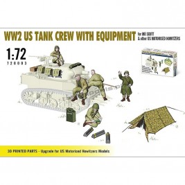 Mirage Hobby 720003 - US Tank Crew With Equipment For M8 Scott And Other US Motorised Howitzers