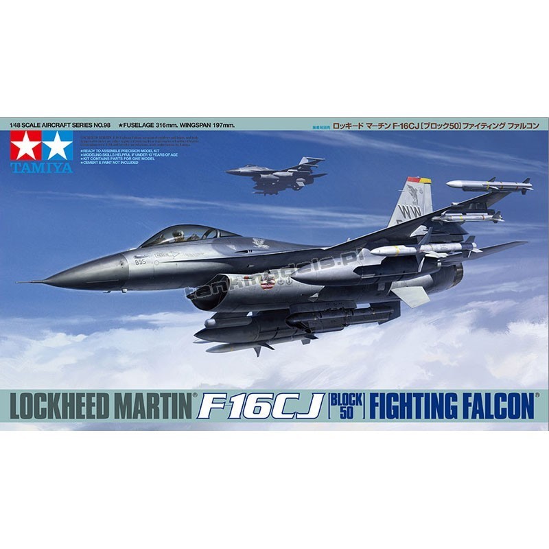 Tamiya 61098 - Lockheed Martin F-16CJ Block 50 Falcon w/full equipment