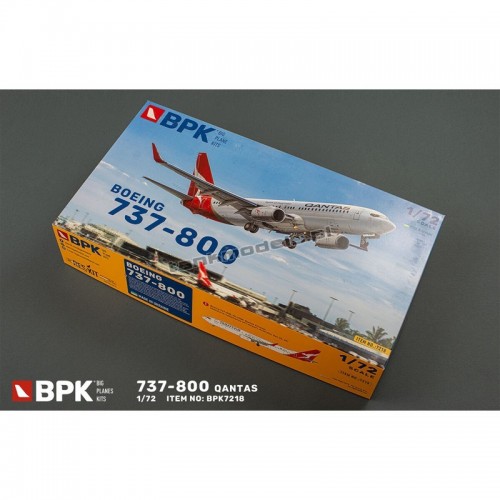 Big Planes Kits 7218 - Boeing 737-800 Qantas - BPK7218 - sklep modelarski Tank Models