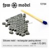 Silicone mold - rectangular paving stones - FPW Model 72704