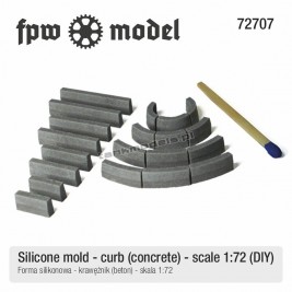 FPW Model 72707 - Forma silikonowa - krawężnik (betonowy) - sklep modelarski Tank Models