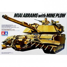 U.S. M1A1 Abrams w/Mine Plow Main Battle Tank - Tamiya 35158 - sklep modelarski Tank Models