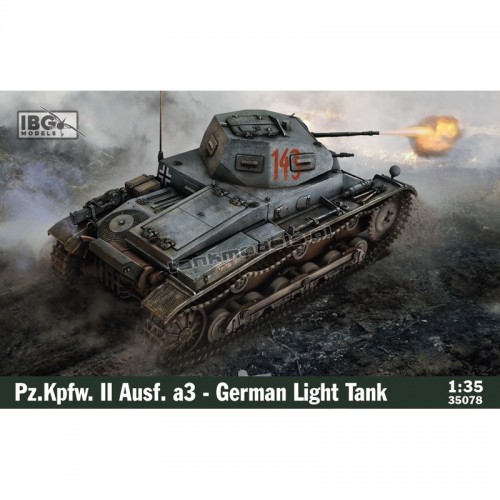 IBG 35078 - Panzer II Ausf. a3 German Light Tank - sklep modelarski Tank Models