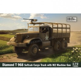 IBG 72084 - Diamond T 968 Softcab Cargo Truck with M2 Machine Gun - hobby store Tank Models