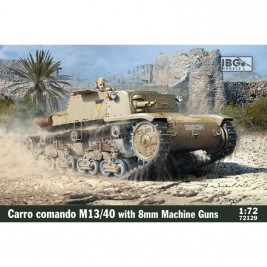 IBG Models 72125 - Carro Comando M13/40 with 8mm Breda Machine Guns - hobby store Tank Models