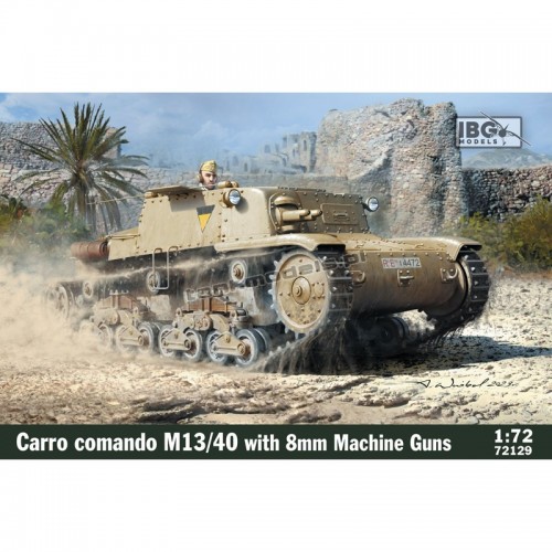 IBG Models 72129 - Carro Comando M13/40 with 8mm Breda Machine Guns - sklep modelarski Tank Models