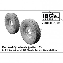 IBG Models 72U030 Bedford QL Wheels Pattern 2 (3d printed) - hobby store Tank Models