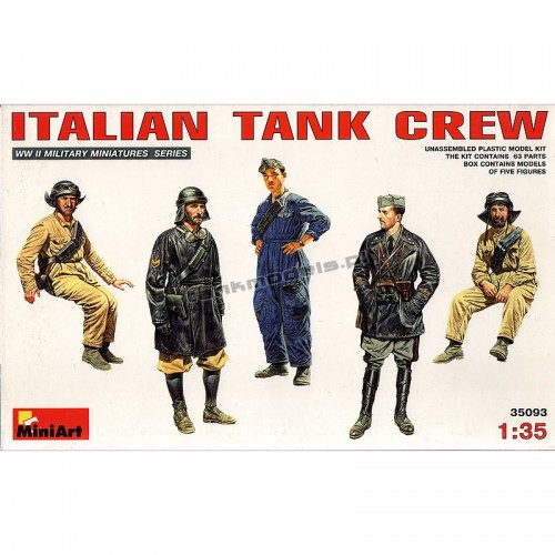 MiniArt 35093 - Italian tank crew WWII - hobby store Tank Models
