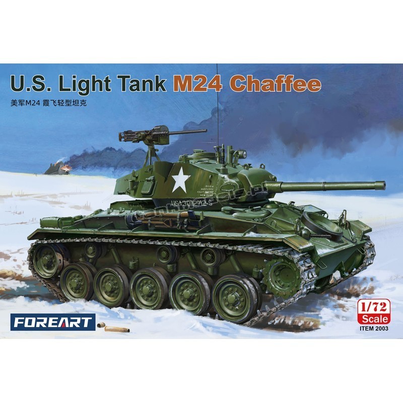 ForeArt 2003 M24 Chaffee U.S. Light Tank - sklep modelarski Tank Models (Fore Hobby 2003)