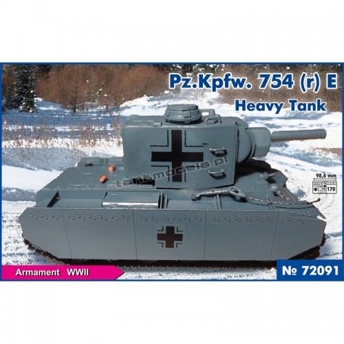 PST 72091 - Pz.Kpfw.753(r ) Heavy tank E - sklep modelarski Tank Models