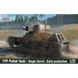 IBG 35070 - 7TP Polish Tank Single Turret Early Production - hobby store Tank Models