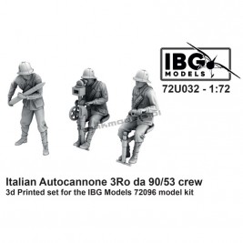 IBG 72U032 - IItalian Autocannone 3Ro da 90/53 crew (3d printed - 3 figures) - sklep modelarski Tank Models