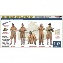 Mirage Hobby 720007 - British Tank Crew "Desert Rats", Africa 1941 (3D print) - hobby store Tank Models