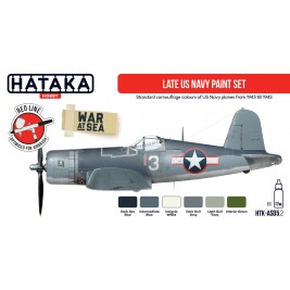 US Navy 1943-1945 (6x17ml) - Hataka Hobby AS05.2 - hobby store Tank Models