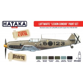 Hataka AS32 - Luftwaffe „Legion Condor” paint set (6x17ml) - sklep modelarski Tank Models