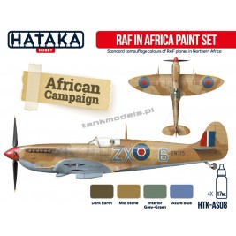 RAF in Africa 1940-1944 (4x17ml) - Hataka Hobby AS08 - hobby store Tank Models