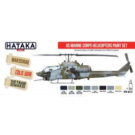 US Marine Corps Helicopters Paint Set - Hataka Hobby AS14 - sklep modelarski Tank Models