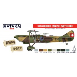 Swiss Air Force Paint Set (WW2) - Hataka Hobby AS-15