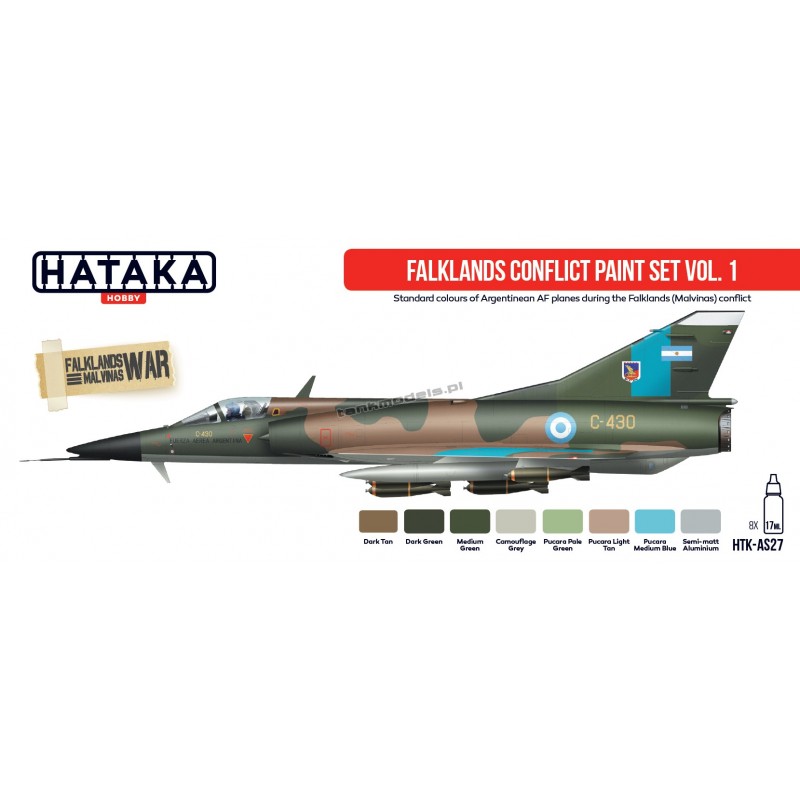 Falklands Conflict vol. 1 (8x17ml) - Hataka Hobby AS27 - sklep modelarski Tank Models