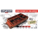 Hataka AS35 - German "Red Primer" AFV | panel lighting set (6x17ml) - sklep modelarski Tank Models