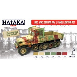 Hataka AS36 - German "Red Primer" AFV | panel lighting set (6x17ml) - sklep modelarski Tank Models
