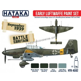 Early Luftwaffe 1939 (4x17ml) - Hataka Hobby AS02 - hobby store Tank Models