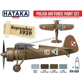 Lotnictwo Polskie 1939 (4x17ml) - Hataka Hobby AS01 - sklep modelarski Tank Models