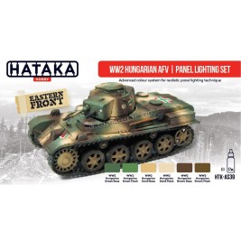 Hataka Hobby AS39 - WW2 Hungarian AFV | panel lighting set (6x17ml) - hobby store Tank Models